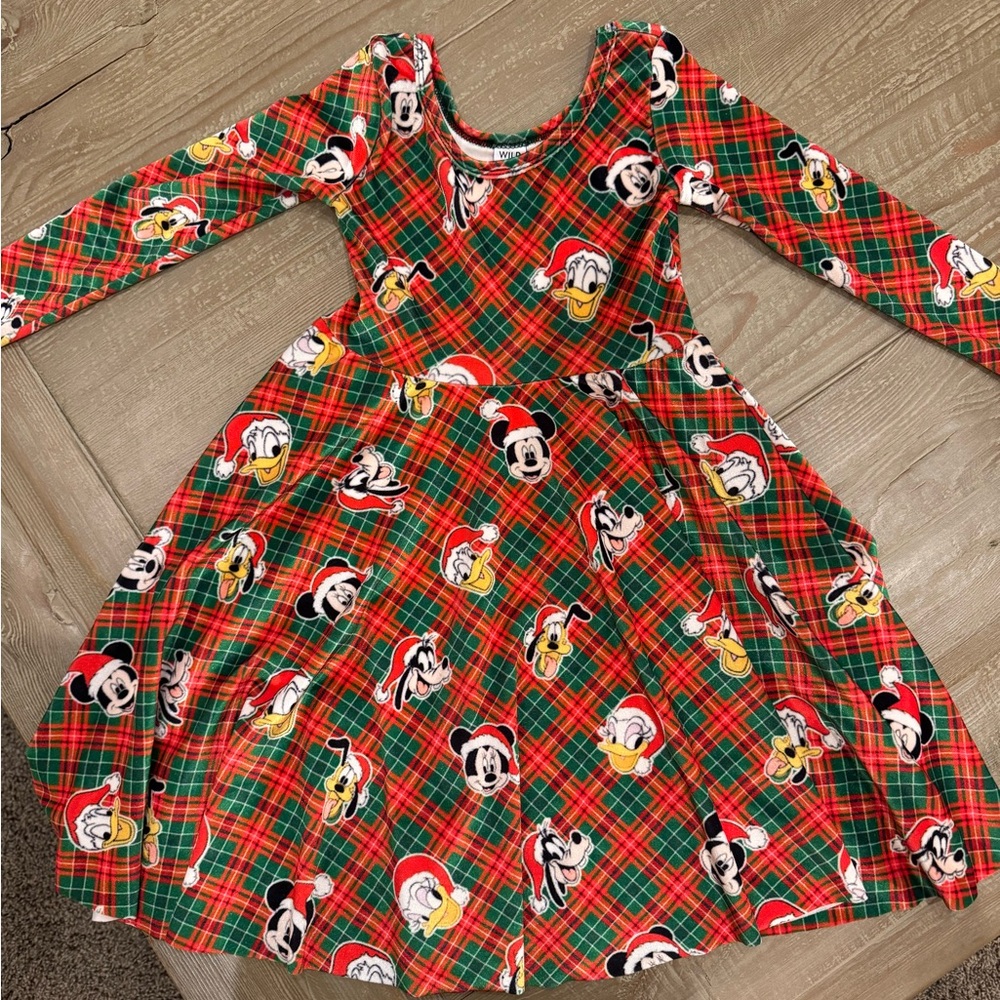 WRK - Wild Rich Kids Velour Holiday Christmas Twirl Dress 
Size 7/8 EUC
